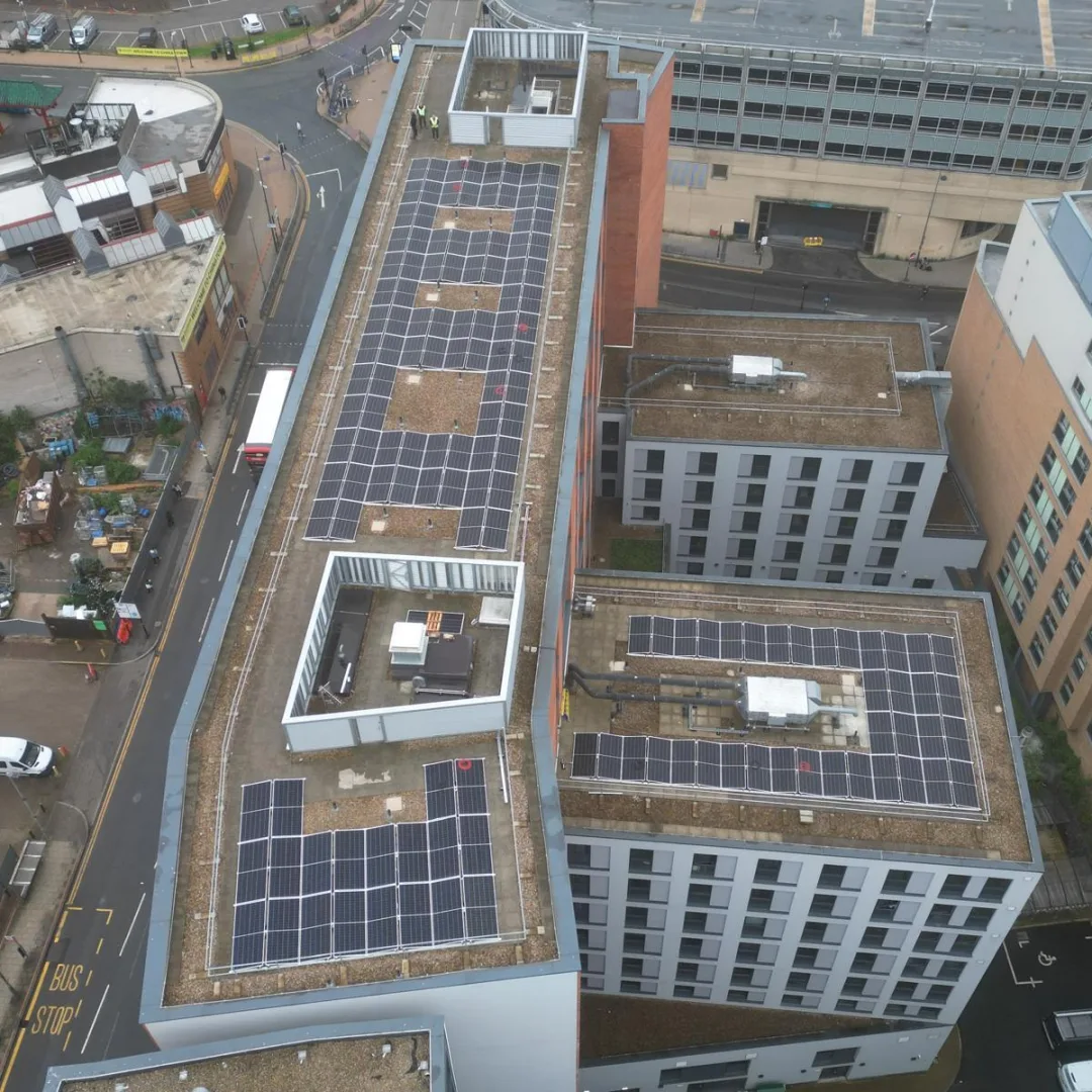 AES close to completion of another Solar installation, this time in Birmingham..